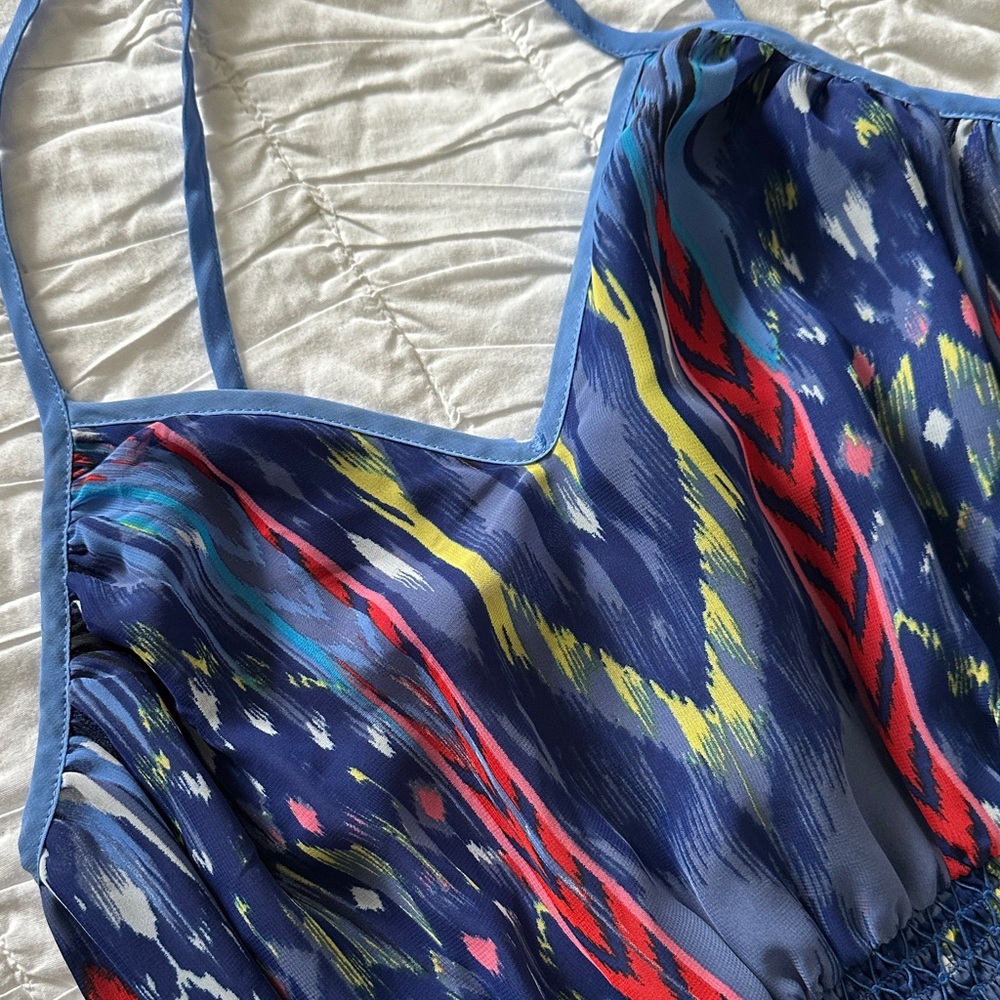 Bebe Blue Pattern Strappy Mini S - image 3